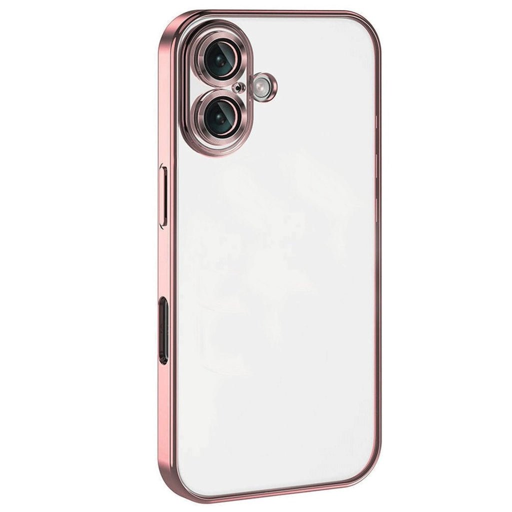Mey İthalat® iPhone 16 Kılıf Lensli Silikon - Pembe