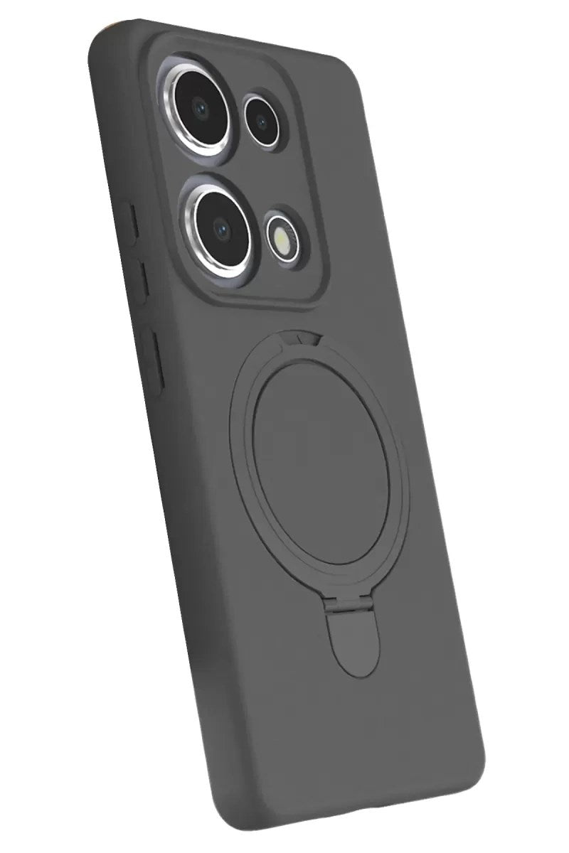 Mey İthalat® Redmi Note 13 Pro 4G Regal Magsafe Standlı Kapak - Titan Gri