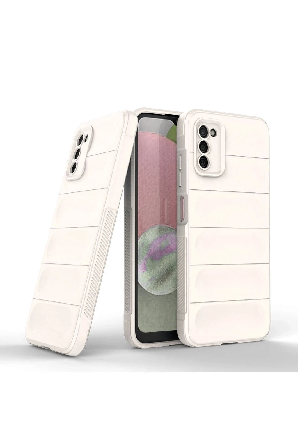 Mey İthalat® Samsung Galaxy A03S Kılıf Optimum Silikon - Krem