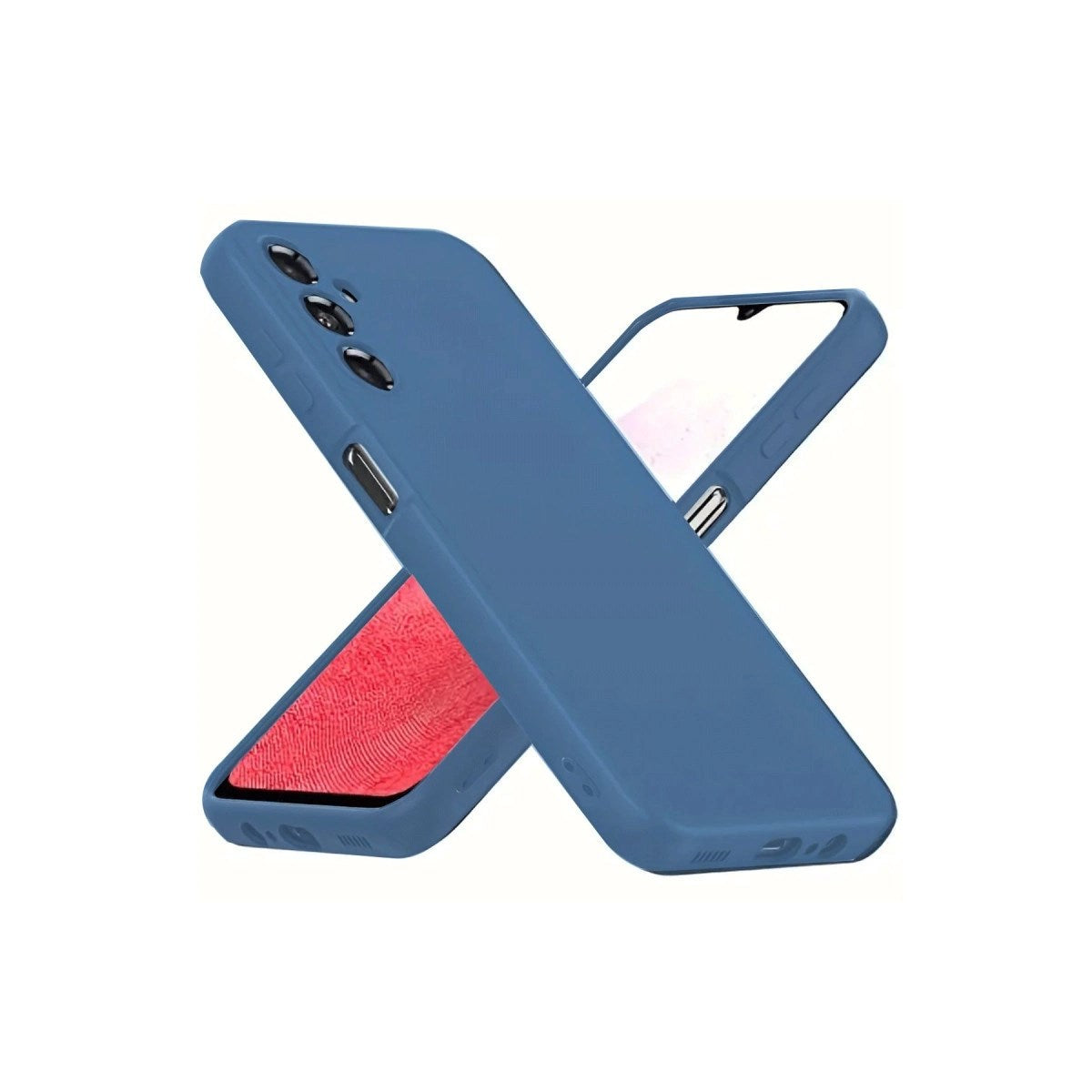 Mey İthalat® Samsung Galaxy A34 5G Kılıf First Silikon - Mavi
