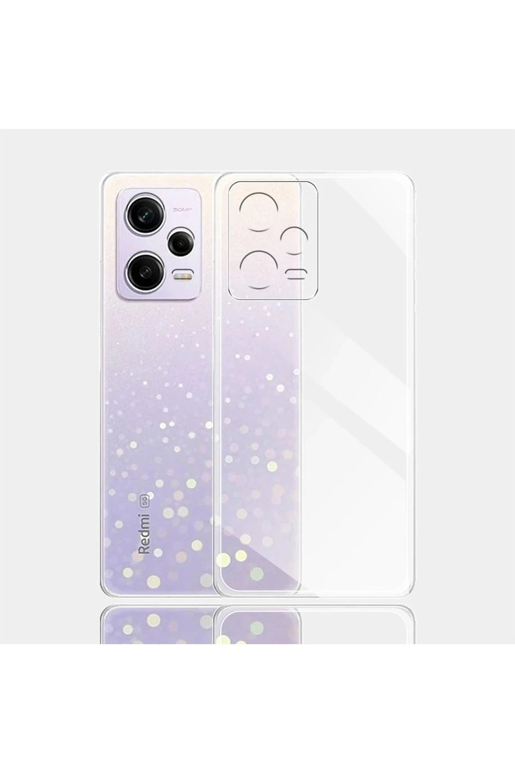 Mey İthalat® Redmi Note 12 5G Kılıf Lüx Şeffaf Silikon