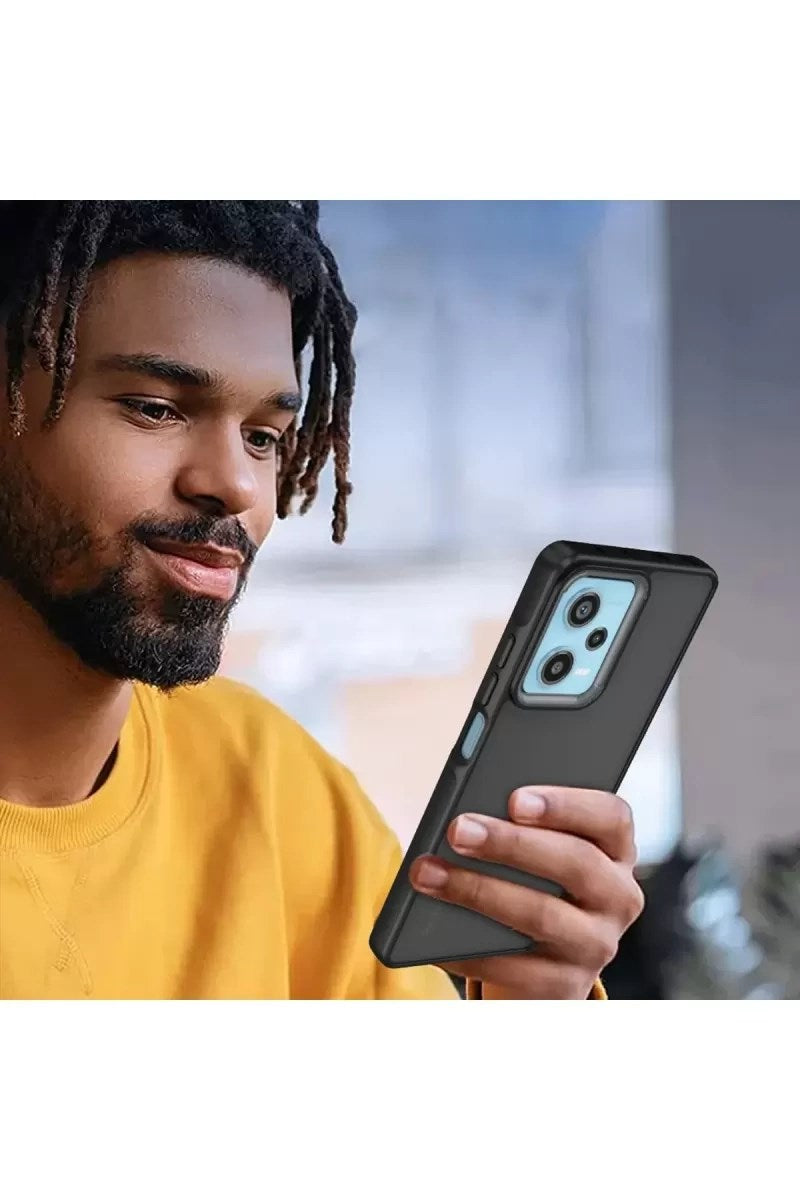 Mey İthalat® Redmi Note 12 4G Kılıf Elegant Kapak - Siyah