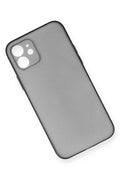 Mey İthalat® iPhone 12 Kılıf PP Ultra İnce Kapak - Gri
