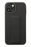 Mey İthalat® iPhone 14 Plus Kılıf Mega Standlı Silikon - Siyah
