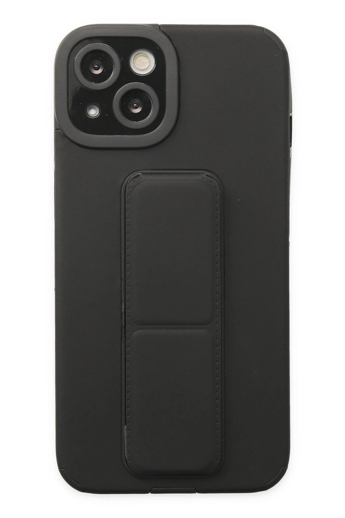 Mey İthalat® iPhone 14 Plus Kılıf Mega Standlı Silikon - Siyah