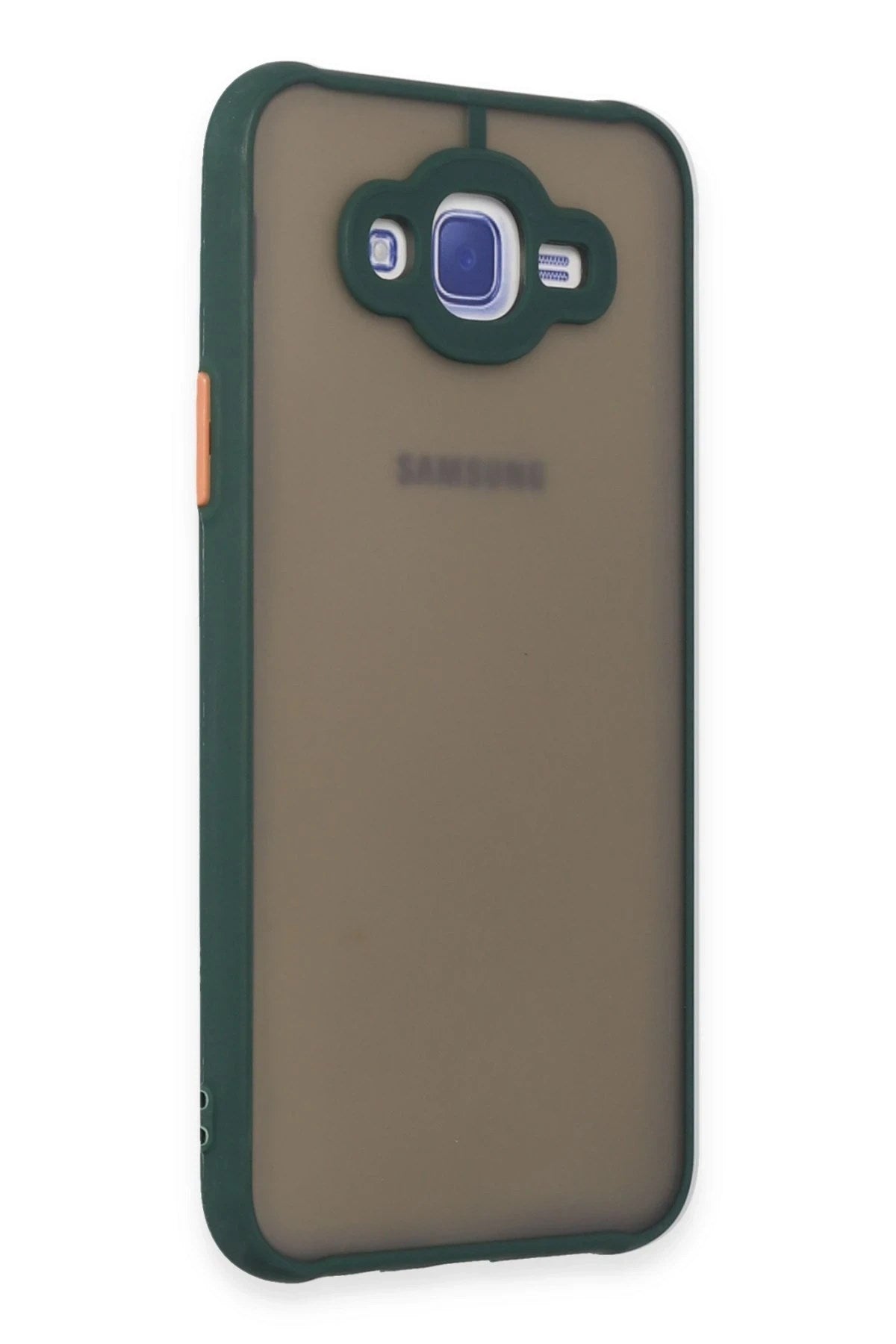 Mey İthalat® Samsung Galaxy J7 Kılıf Montreal Silikon Kapak - Yeşil