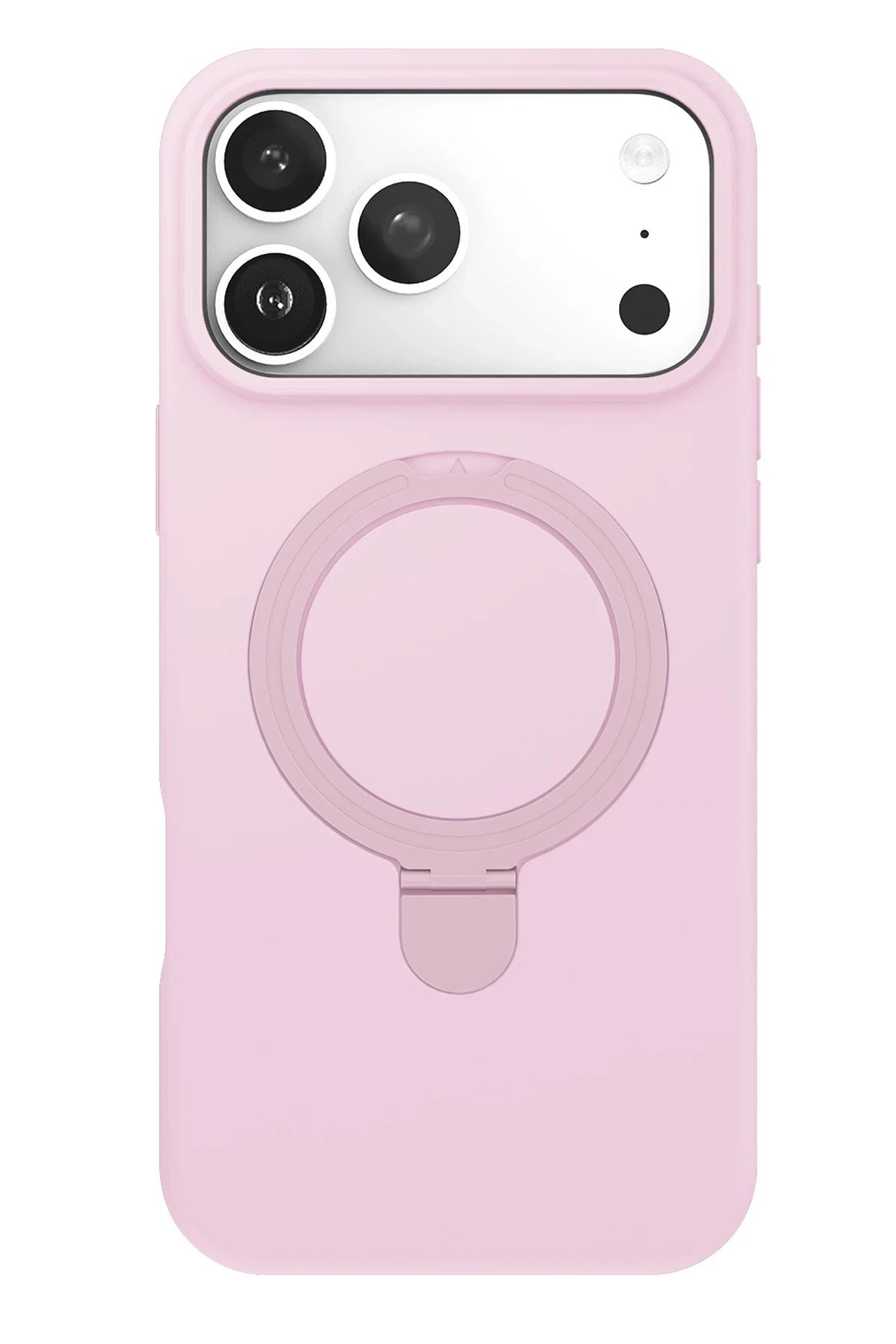 Mey İthalat® iPhone 17 Pro Max Regal Magsafe Standlı Kapak - Açık Pembe