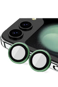 Mey İthalat® Samsung Galaxy Z Flip 5 Valdez Metal Kamera Lens - Koyu Yeşil