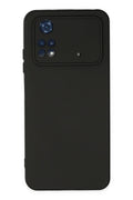 Mey İthalat® Poco M4 Pro 4G Kılıf Nano içi Kadife Silikon - Siyah