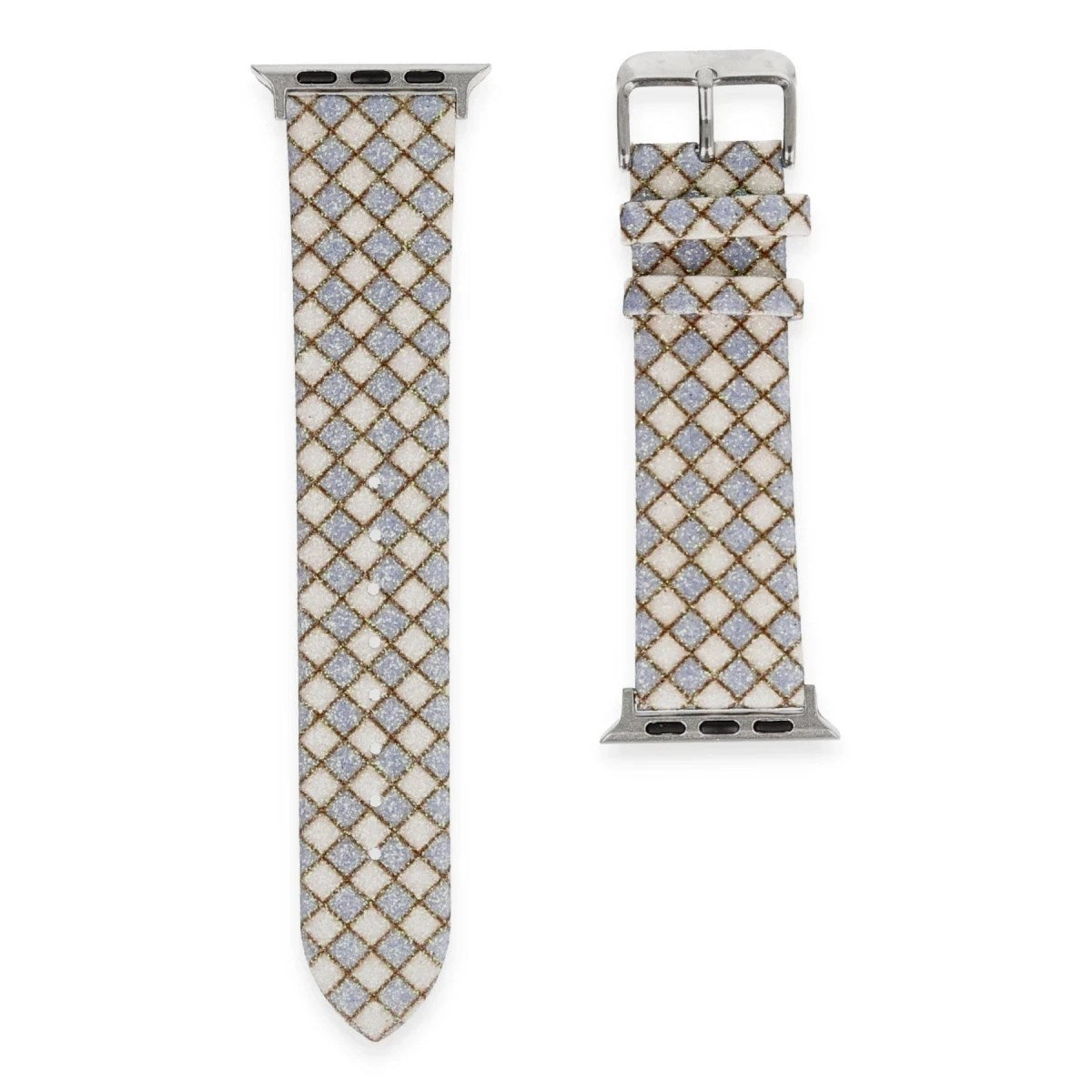 Mey İthalat® Watch 38mm Karo Motif Kordon - Lila