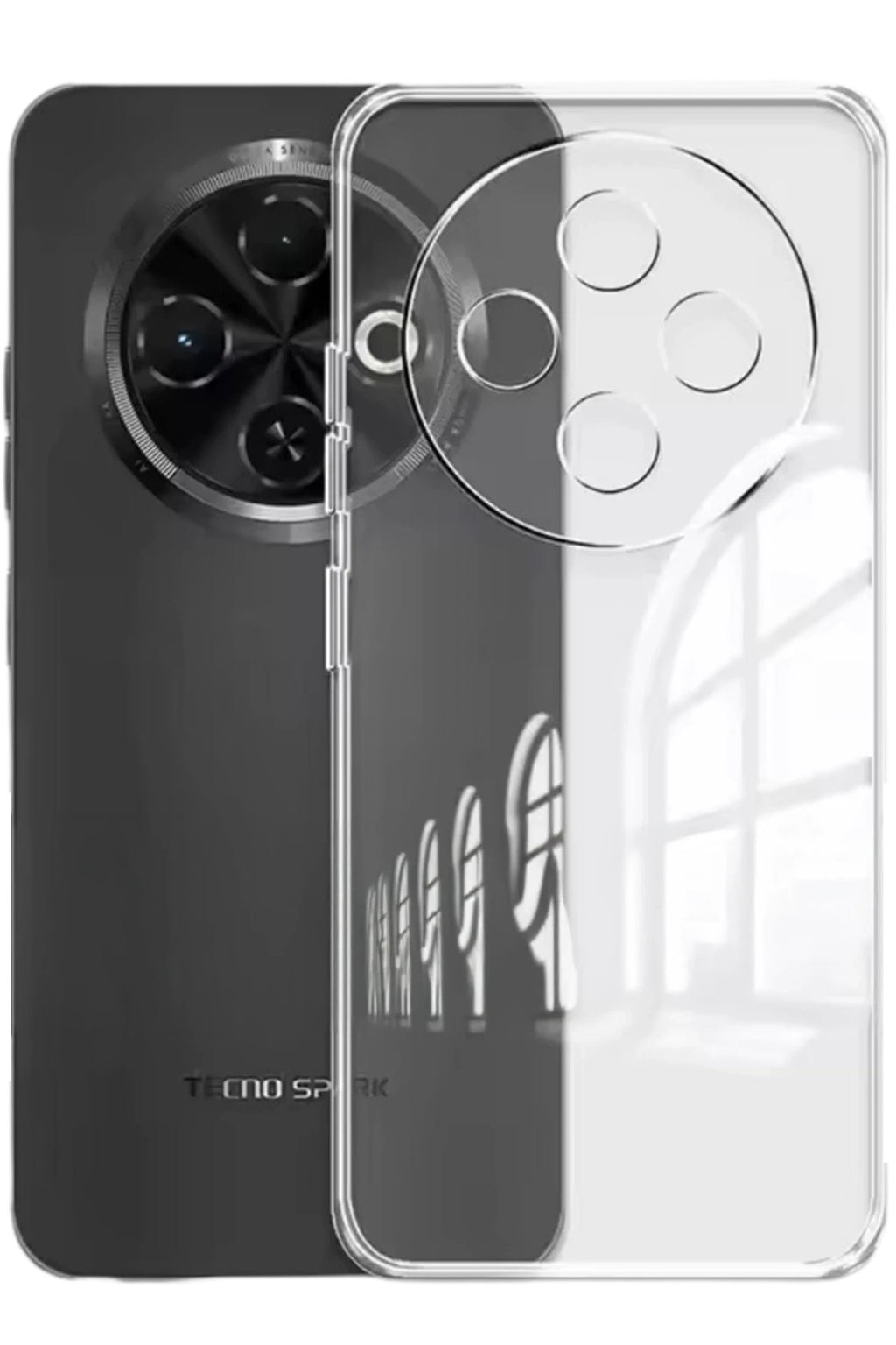 Mey İthalat® Tecno Spark 30C Kılıf Lüx Şeffaf Silikon