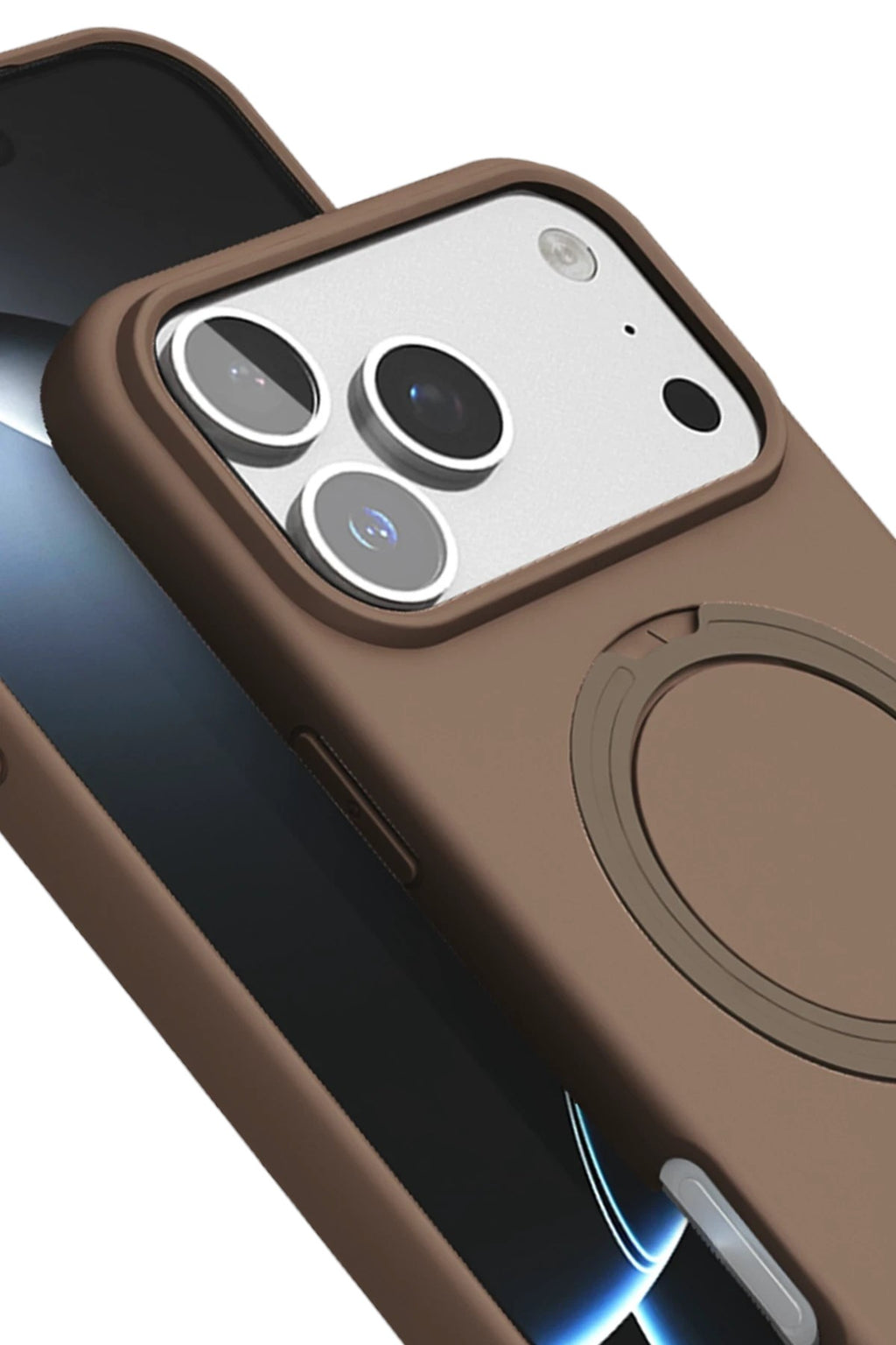 Mey İthalat® iPhone 17 Pro Regal Magsafe Standlı Kapak - Çöl Titanyum