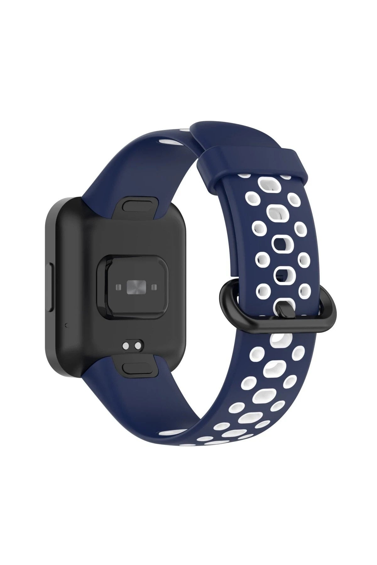 Mey İthalat® Redmi Watch 2 Spor Delikli Kordon - Lacivert-Beyaz