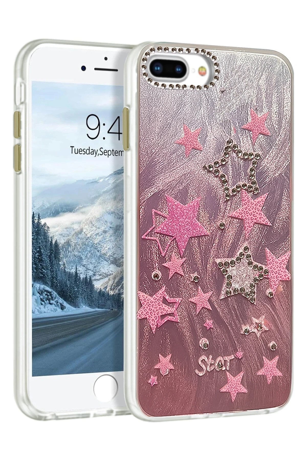 Mey İthalat® iPhone 7 Plus Kılıf Blade Aynalı Desenli Kapak - Desen 7