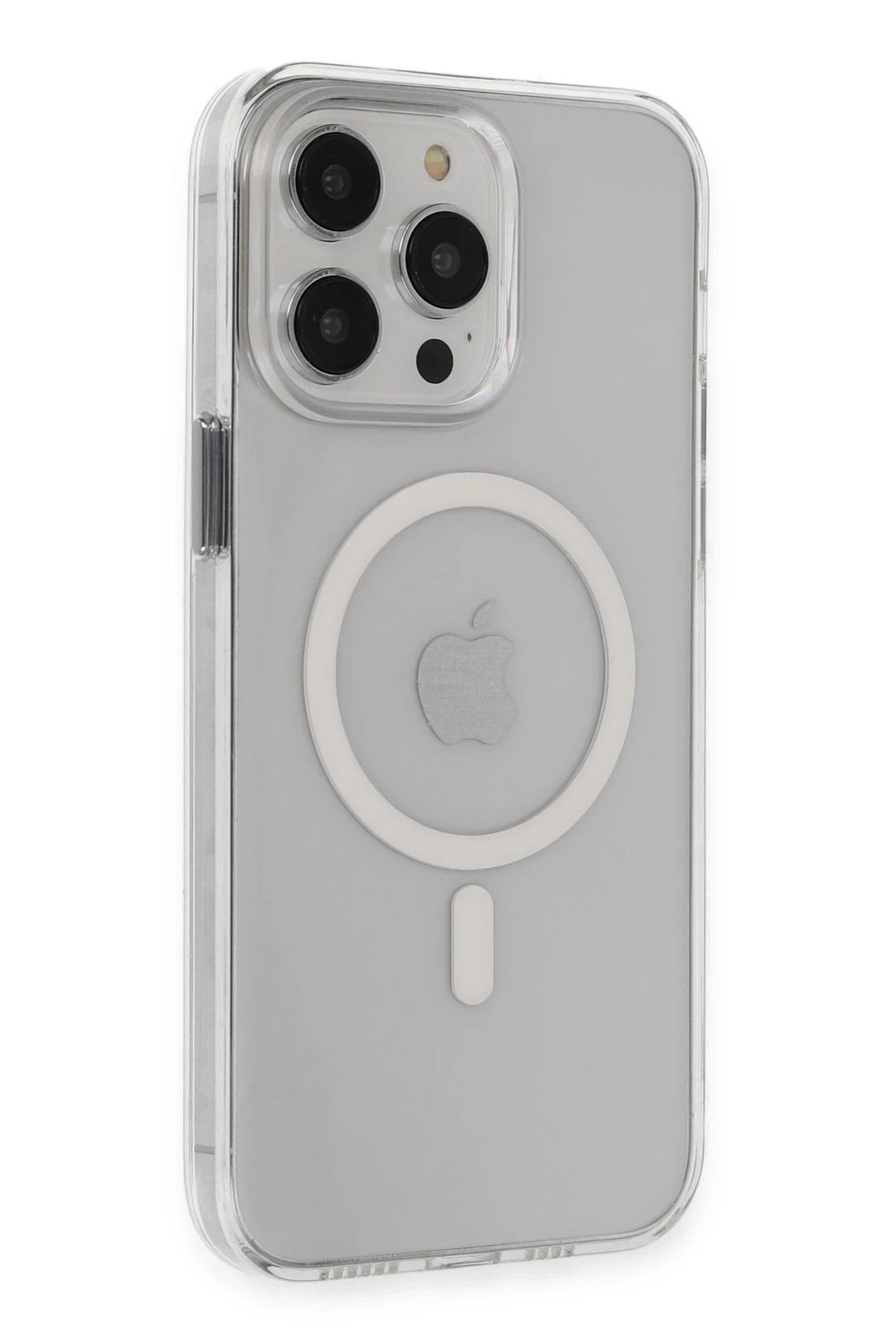 Mey İthalat® iPhone 15 Pro Max Kılıf Tron Şeffaf Magsafe Kapak - Şeffaf