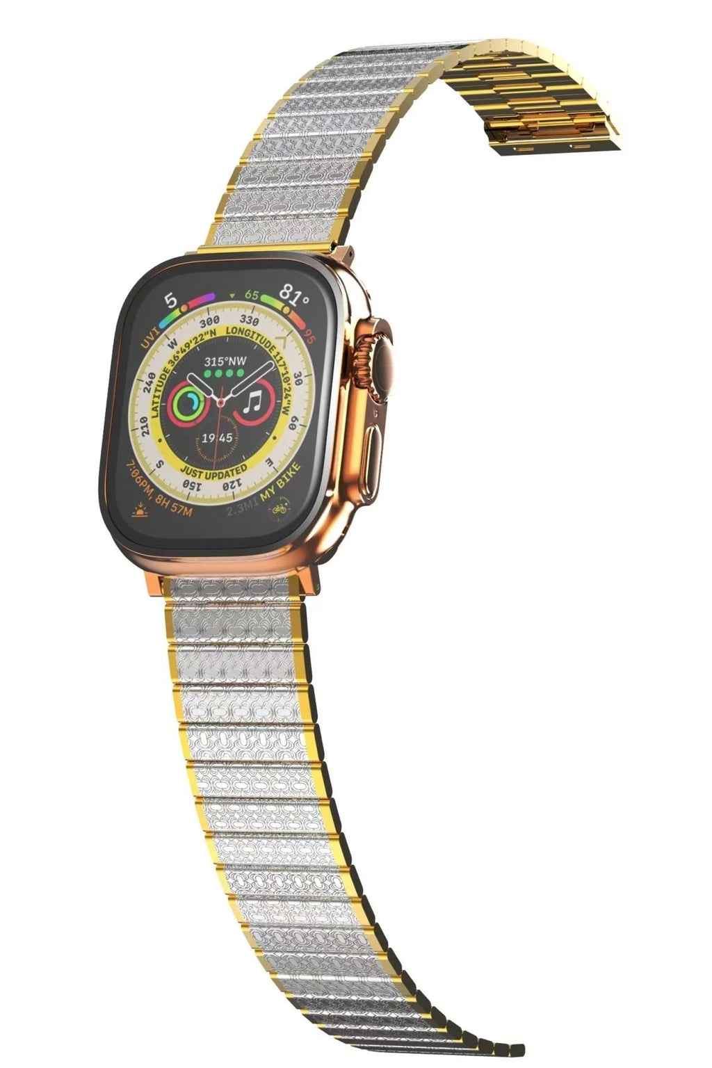 Mey İthalat® Watch 38mm Made Metal Kordon - Gümüş-Gold