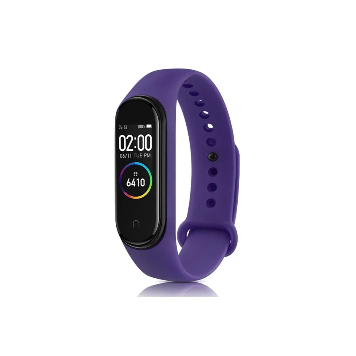 Mey İthalat® Mi Band 6 Klasik Kordon - Mor