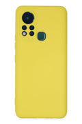 Mey İthalat® İnfinix Hot 11s Kılıf Nano içi Kadife Silikon - Sarı