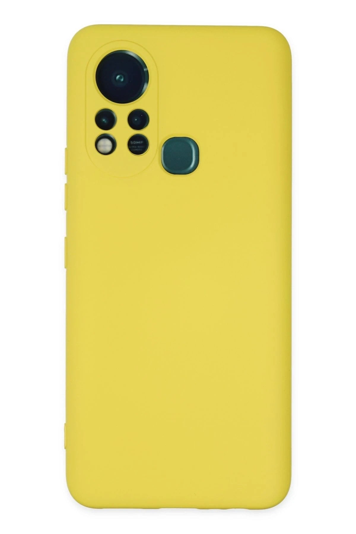 Mey İthalat® İnfinix Hot 11s Kılıf Nano içi Kadife Silikon - Sarı